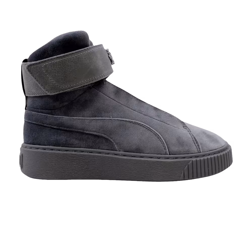 Puma Women's Platform Velour Quiet Shade