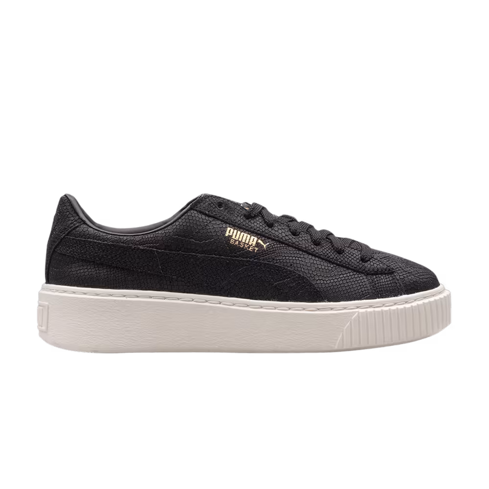 Puma Women's Platform Euphoria Black Snakeskin
