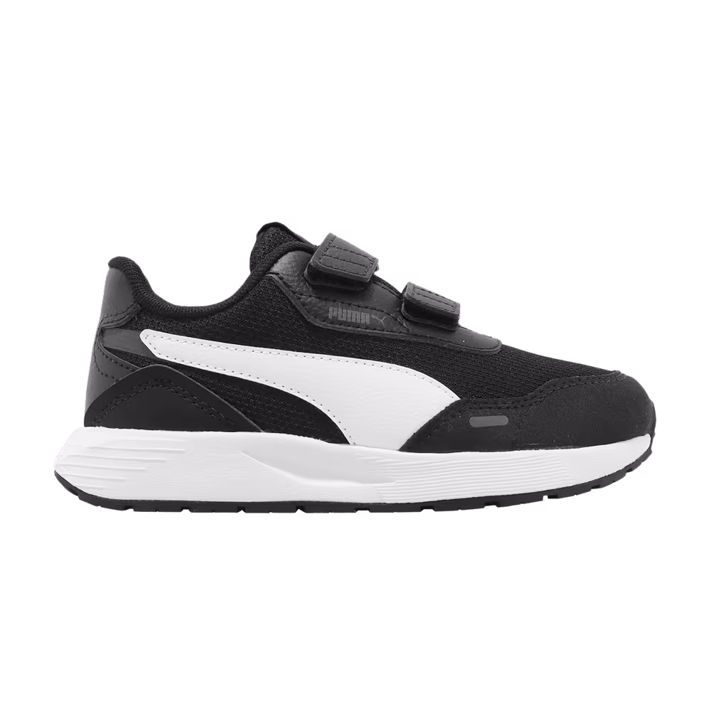 Puma Runtamed V Little Kid Black White