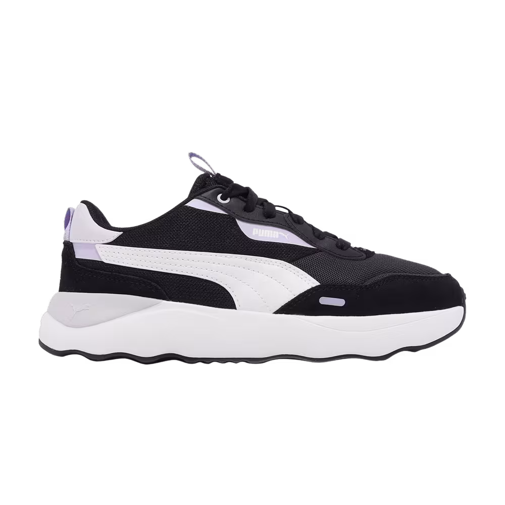 Puma Women's Runtamed Platform Black Lavender