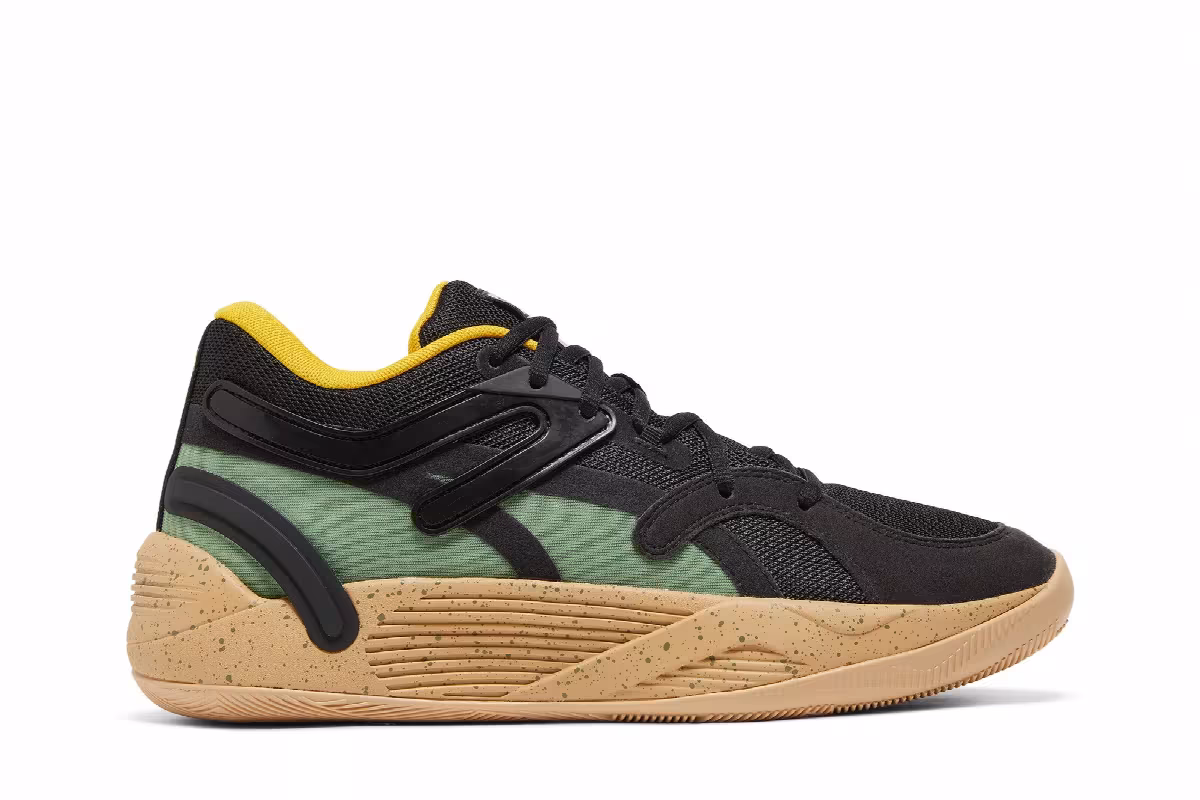 Puma TRC Blaze Court Winter Black Dusty Green Speckled, view 2