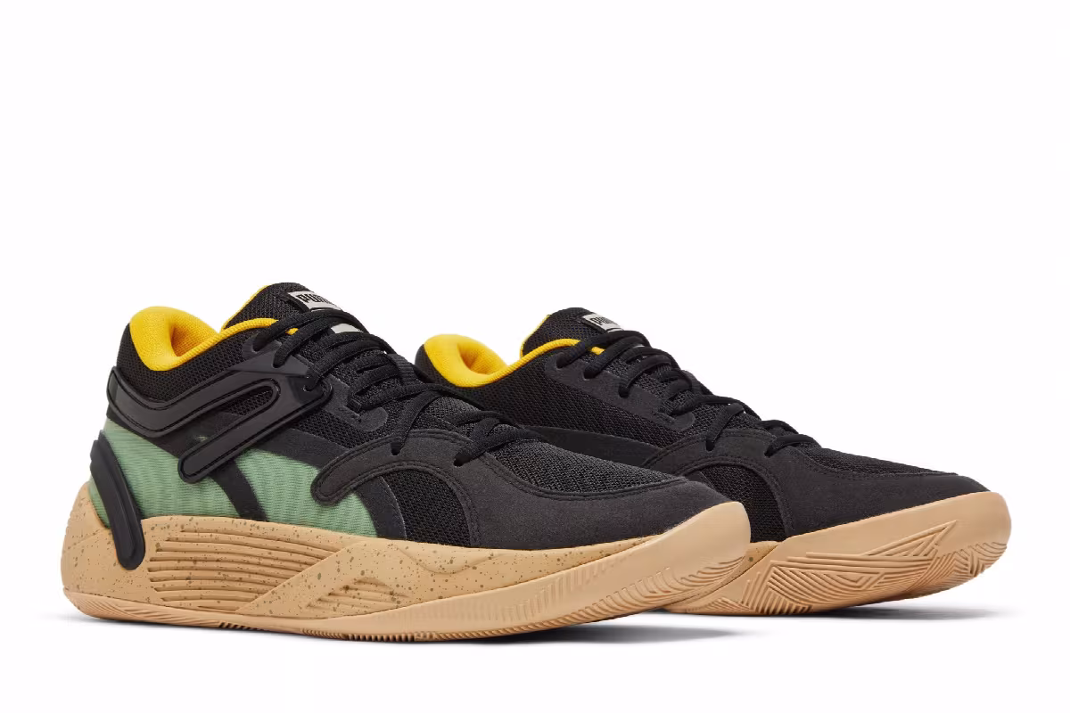 Puma TRC Blaze Court Winter Black Dusty Green Speckled, view 9