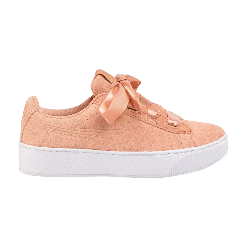Puma Vikky Platform Ribbon Jr Dusty Coral