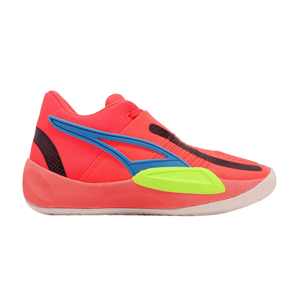 Puma Rise Nitro Fiery Coral Lime Squeeze
