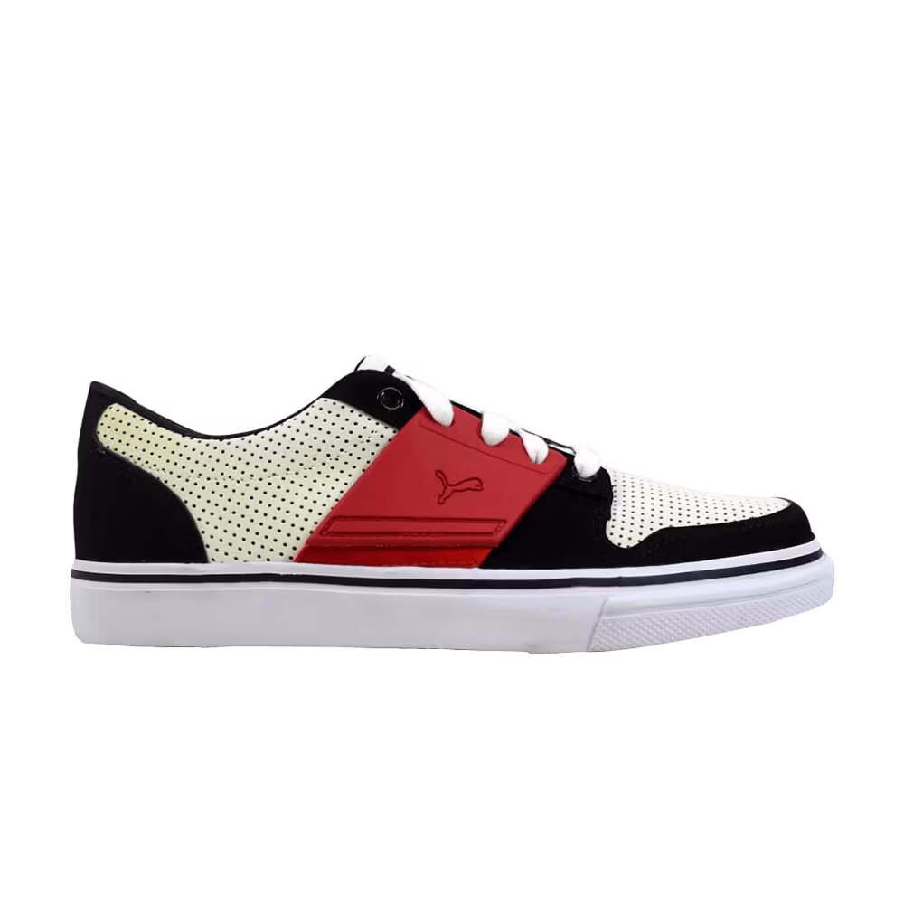 Puma El Ace 2 PN White Black Ribbon Red