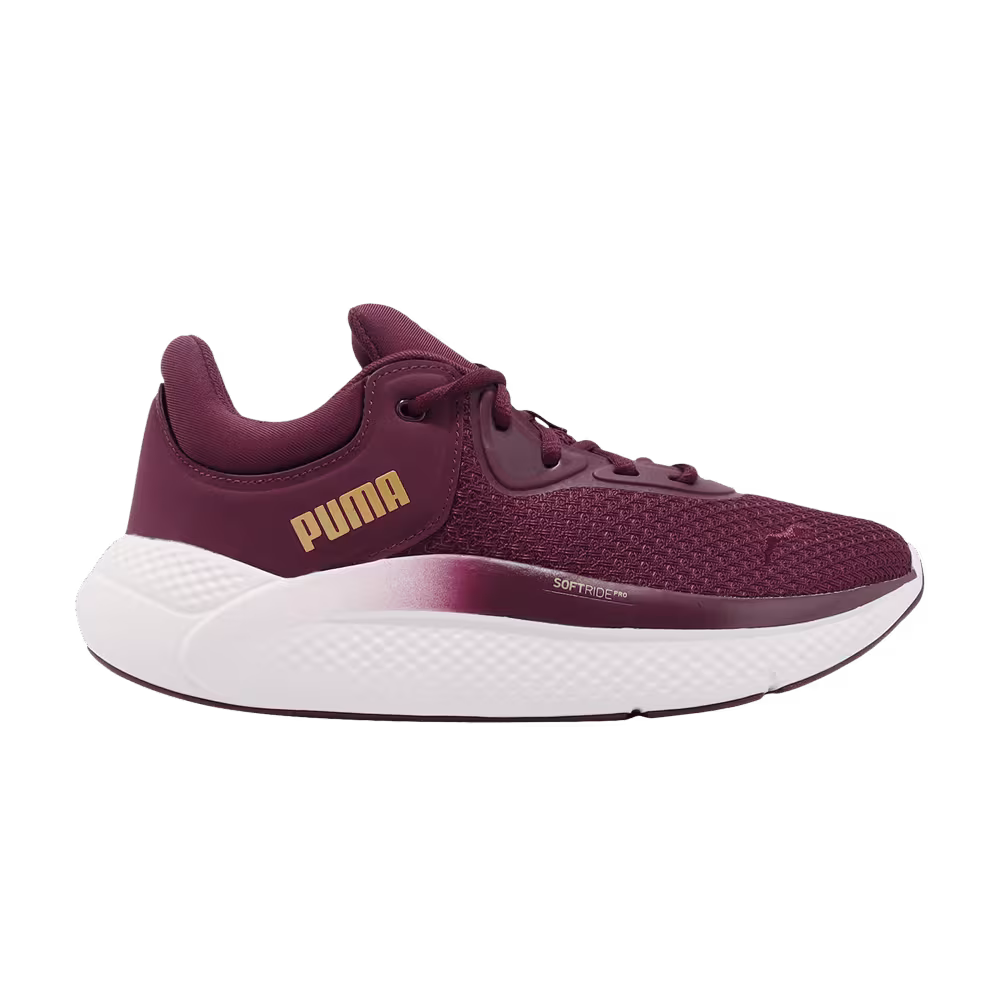 Puma Women's Softride Pro Metallic - Aubergine Team Gold