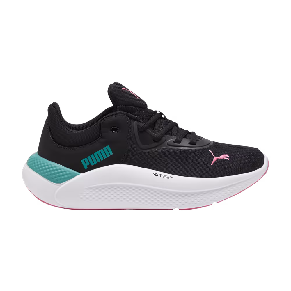Puma Women's Softride Pro Black Sparkling Green