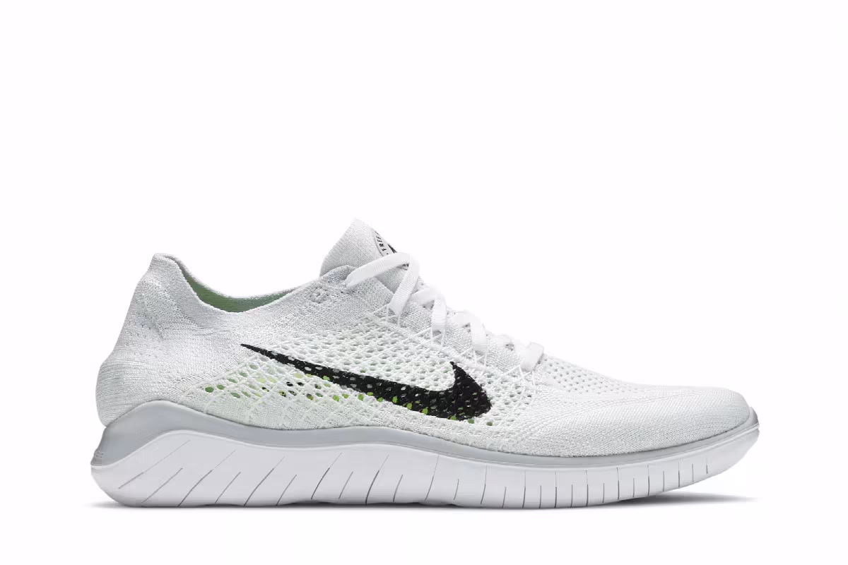Nike Free RN Flyknit 2018 White, view 2