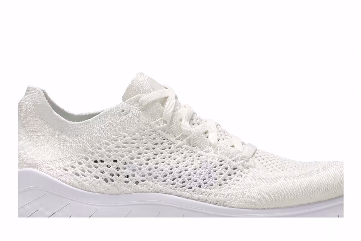 Nike Free RN Flyknit 2018 Triple White, view 3