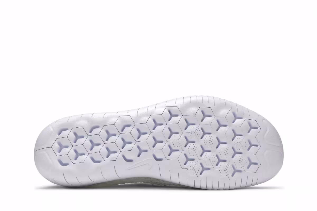 Nike Free RN Flyknit 2018 Triple White, view 5