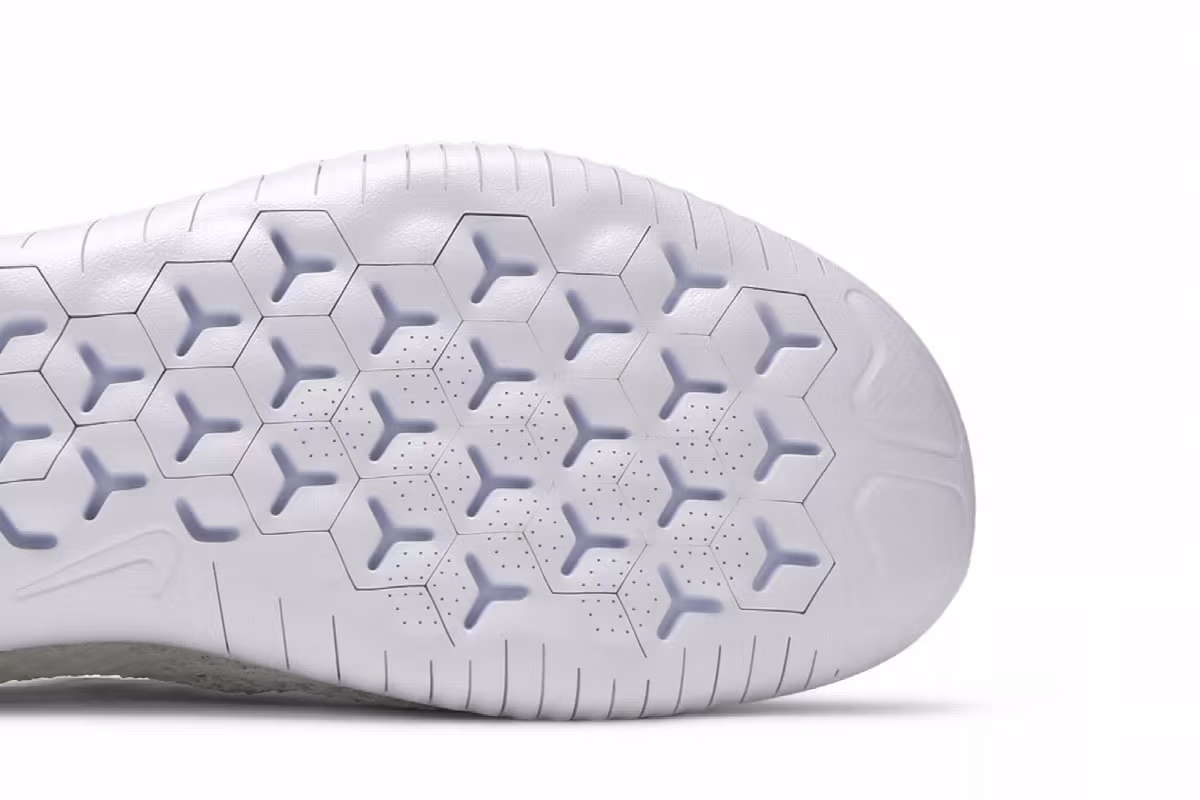 Nike Free RN Flyknit 2018 Triple White, view 6