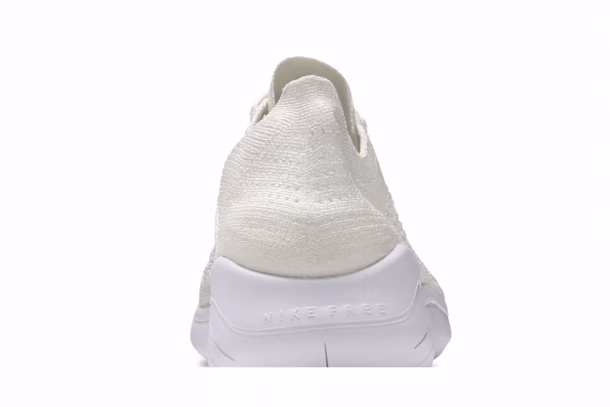 Nike Free RN Flyknit 2018 Triple White, view 8