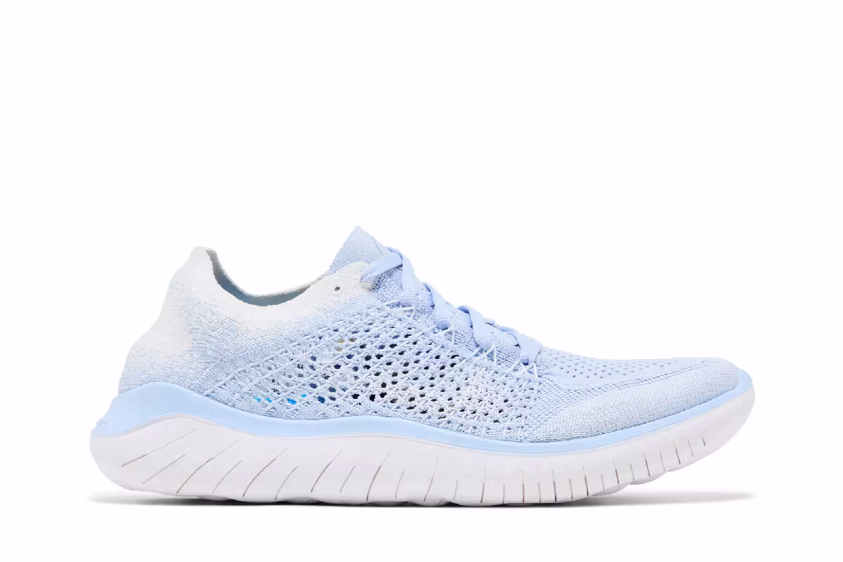 Nike Women's Free RN Flyknit 2018 Hydrogen Blue, view 2