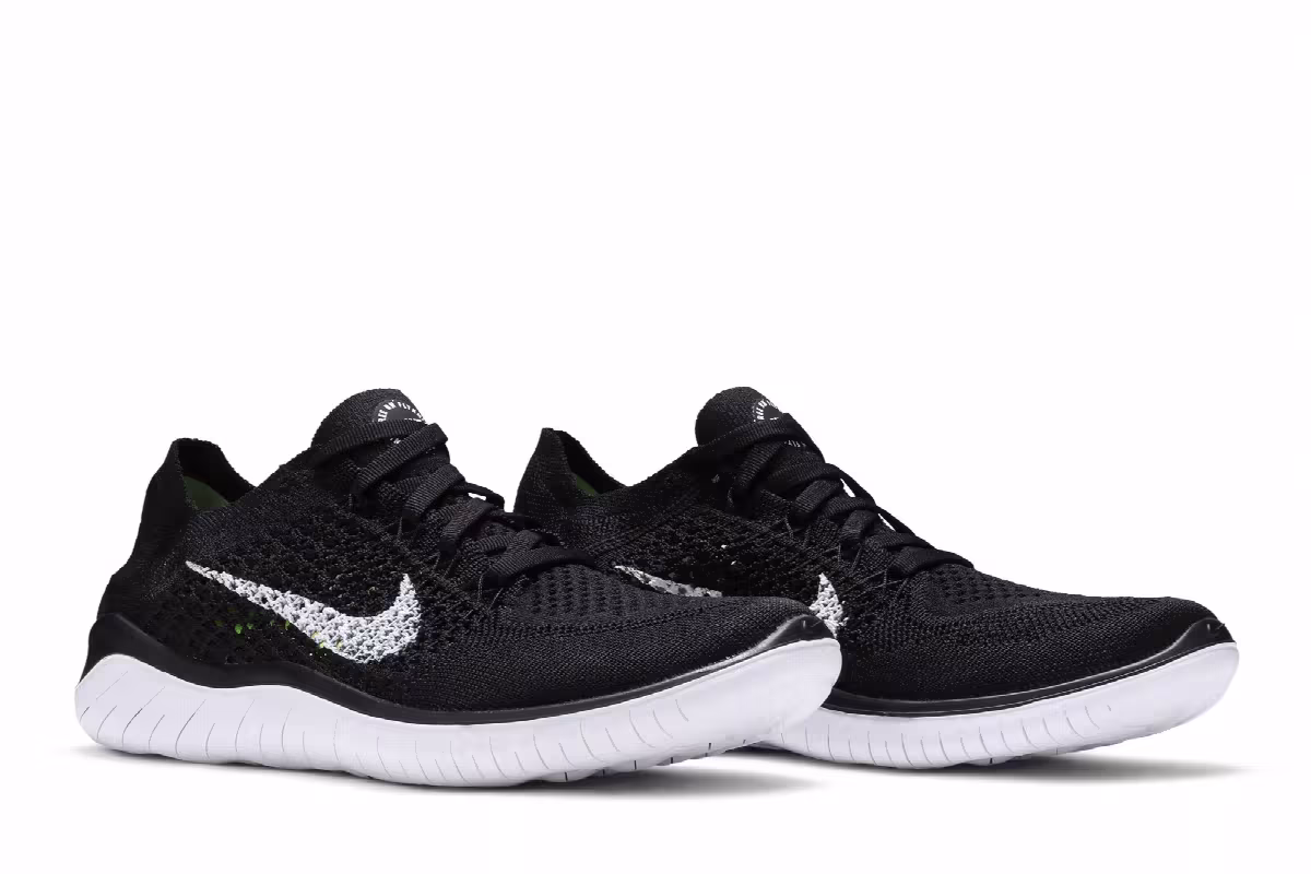 Nike Women's Free RN Flyknit 2018 Black, view 9