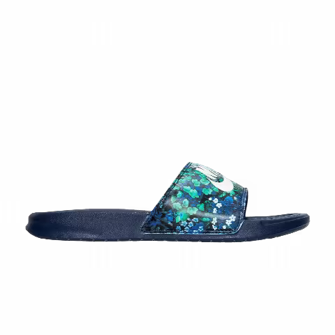 Nike Wmns Benassi JDI Slide 'Floral Print - Binary Blue'