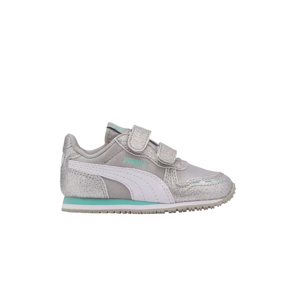 Puma Cabana Racer AC Infant Glitz - Silver Grey