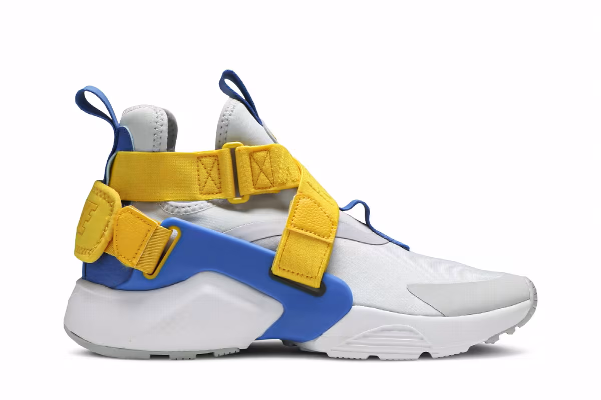 Nike Air Huarache City Low GS Platinum Blue Amarillo, view 2