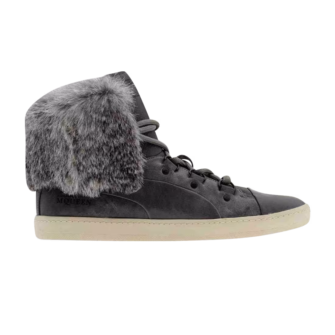 Puma Blackstation Women's AMQ Bound Mid Fur Alexander McQueen