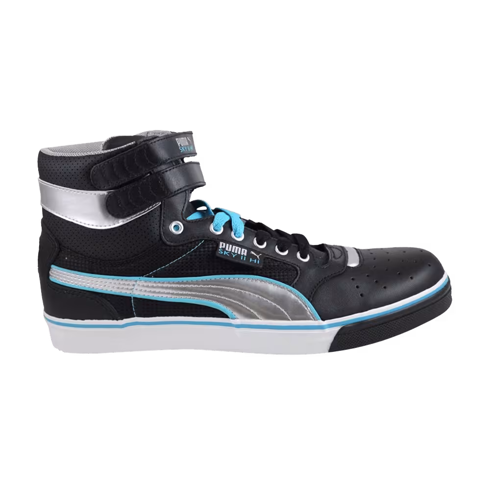 Puma Sky High Vulc LSP Black Metallic Silver Blue