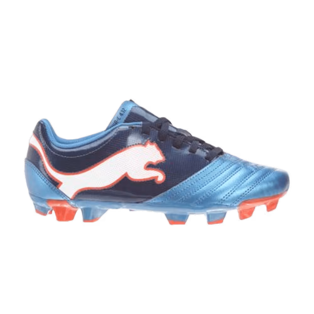 Puma Powercat 4.12 FG Jr Metallic Blue