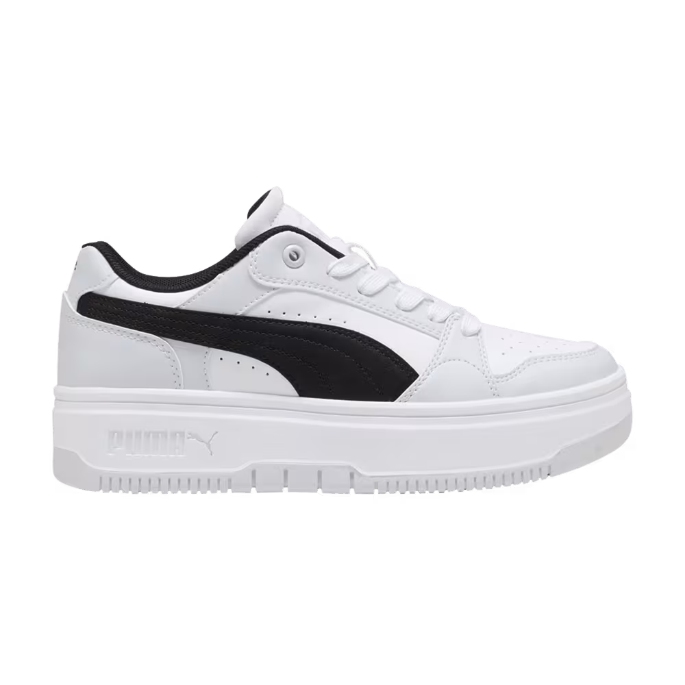 Puma Women's Rebound Femme Low White Black