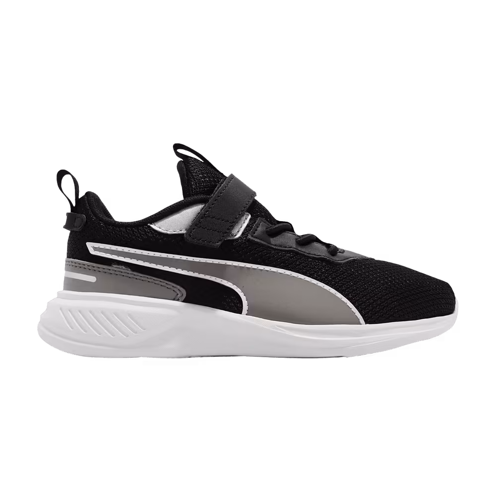Puma Scorch Runner Mesh Little Kid Black White