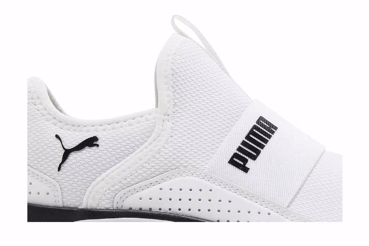 Puma Women's Softride Sophia Slip-On White Black, view 3