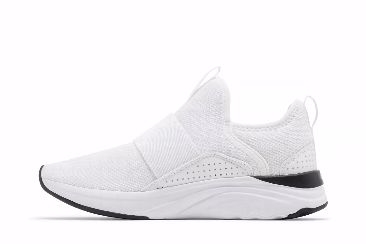 Puma Women's Softride Sophia Slip-On White Black, view 4