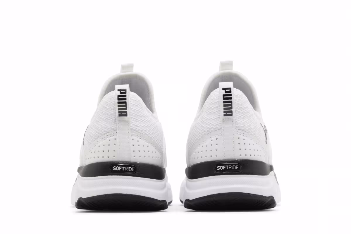 Puma Women's Softride Sophia Slip-On White Black, view 7