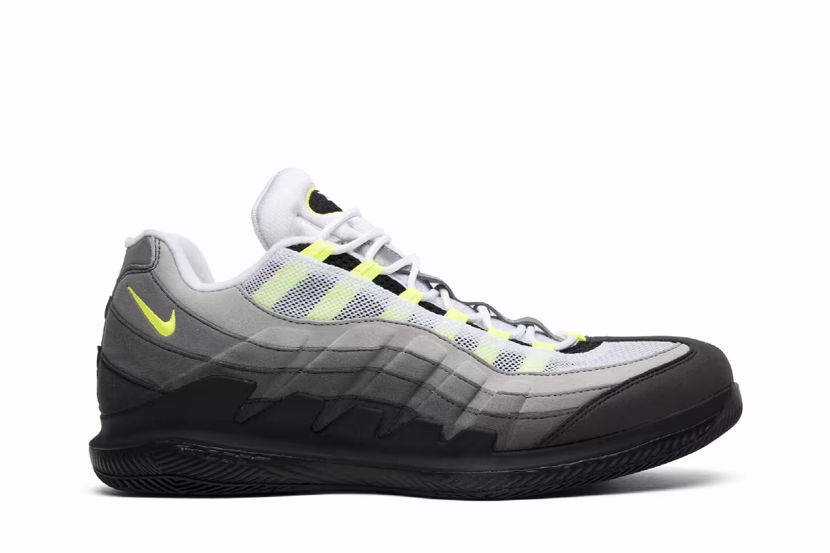 NikeCourt Vapor RF x Air Max 95 Neon, view 2