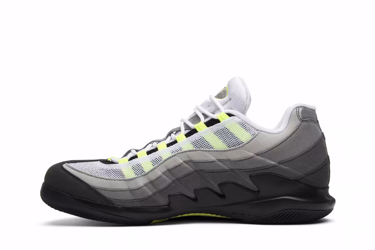 NikeCourt Vapor RF x Air Max 95 Neon, view 4