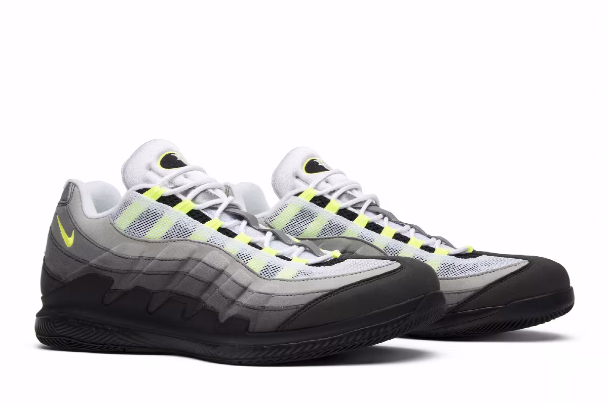 NikeCourt Vapor RF x Air Max 95 Neon, view 9