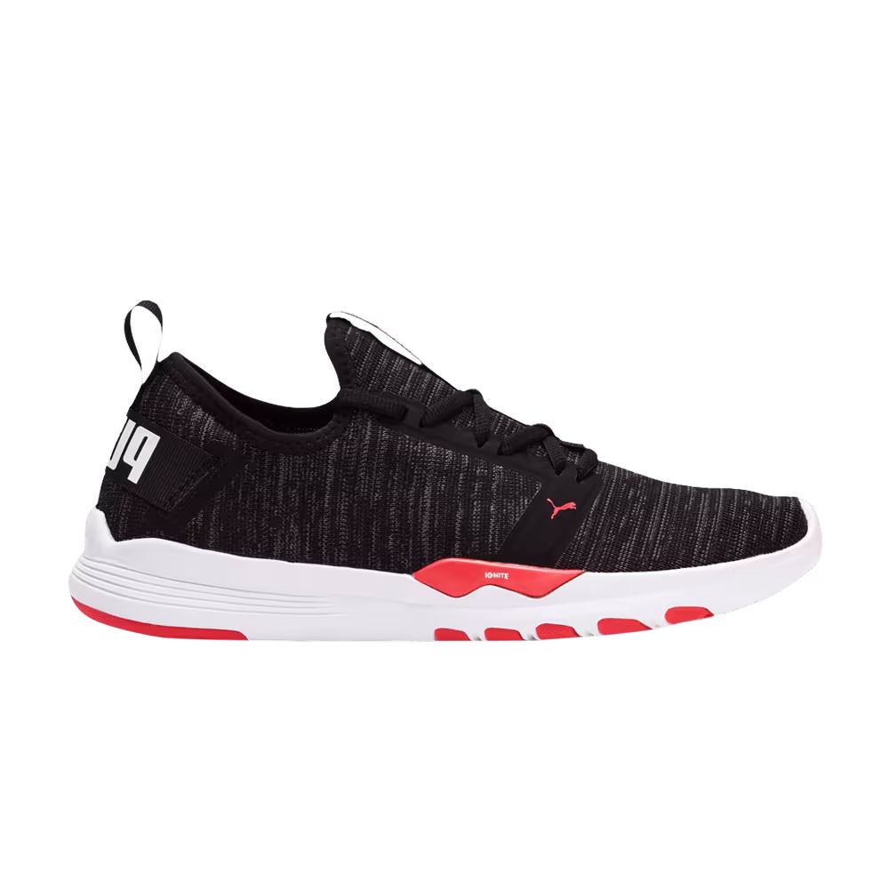 Puma Women's Ignite Contender Knit Black Energy Red