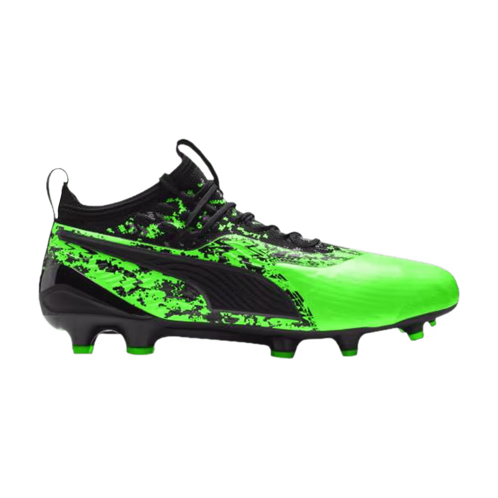 Puma One 19.1 FG AG Black Green Gecko