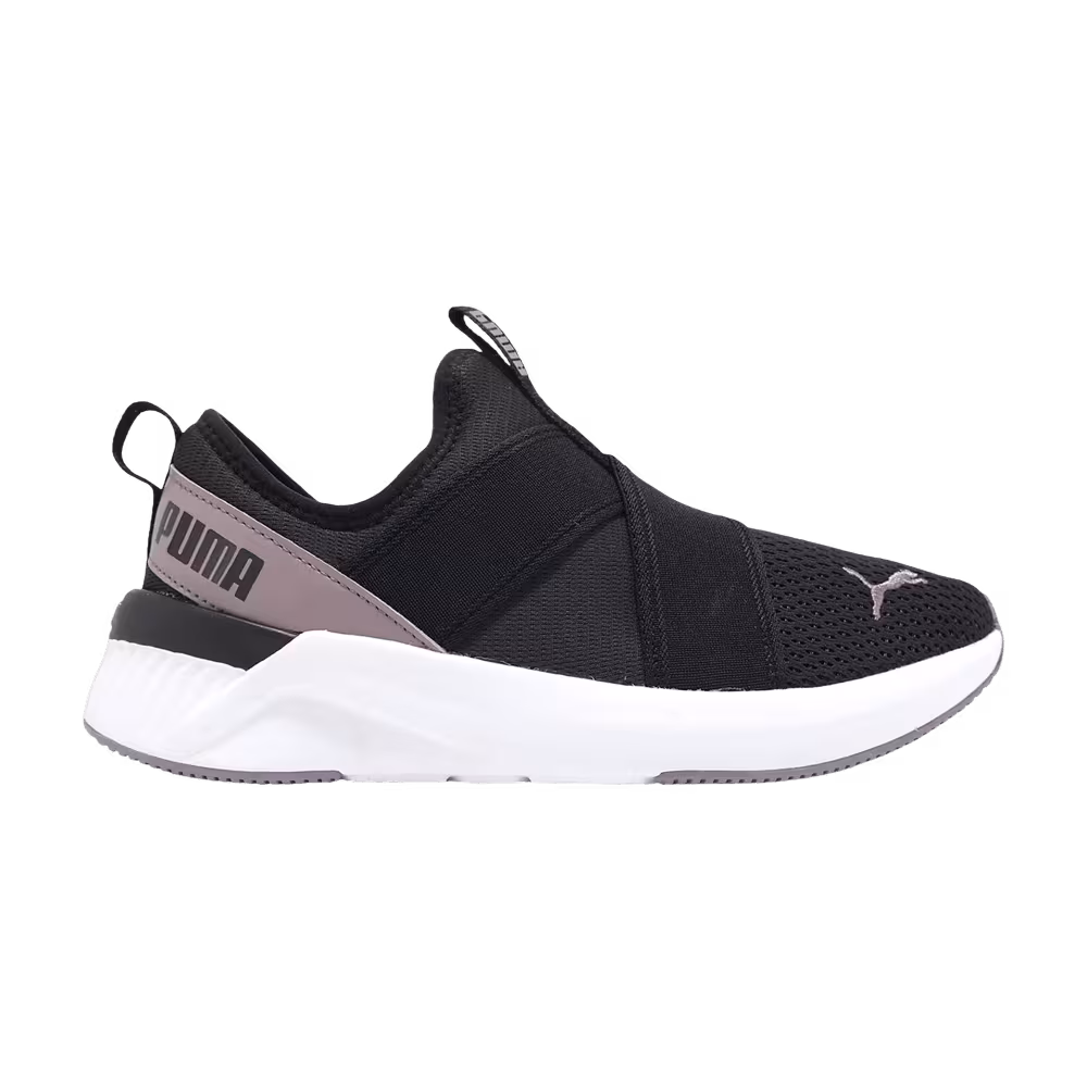 Puma Women's Softride Harli Slip On Black Purple