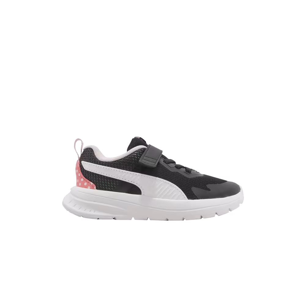 Puma Evolve Run Glitter AC Jr Black White