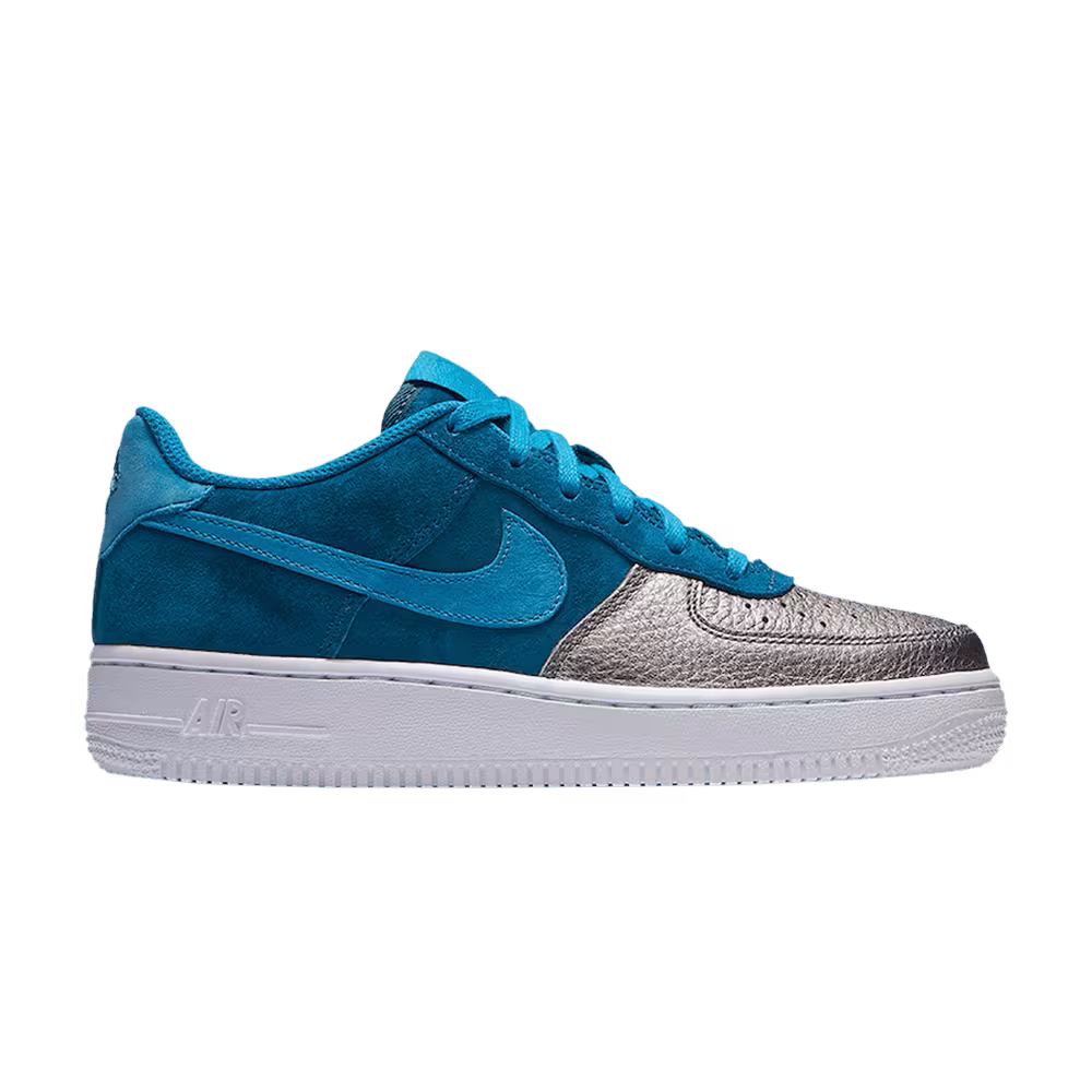 Nike Air Force 1 QS GS Green Abyss Metallic Pewter