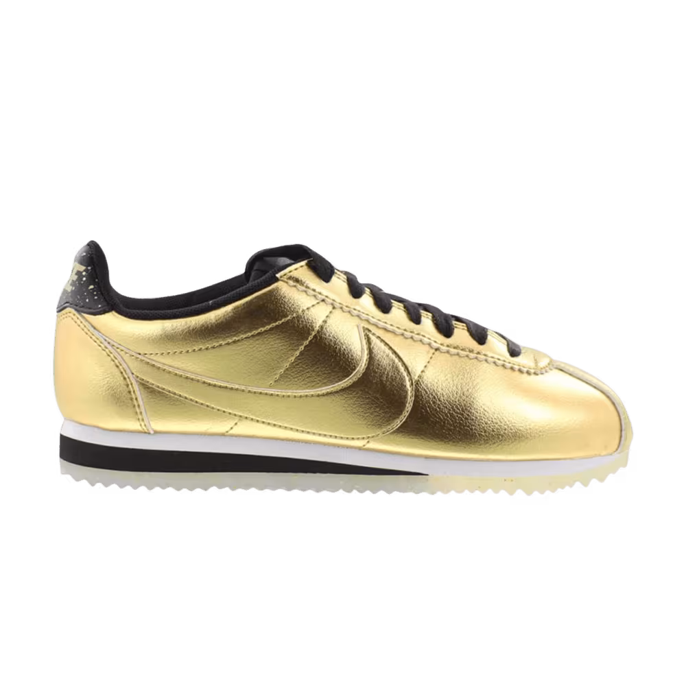 Nike Women's Classic Cortez Leather SE Metallic Gold