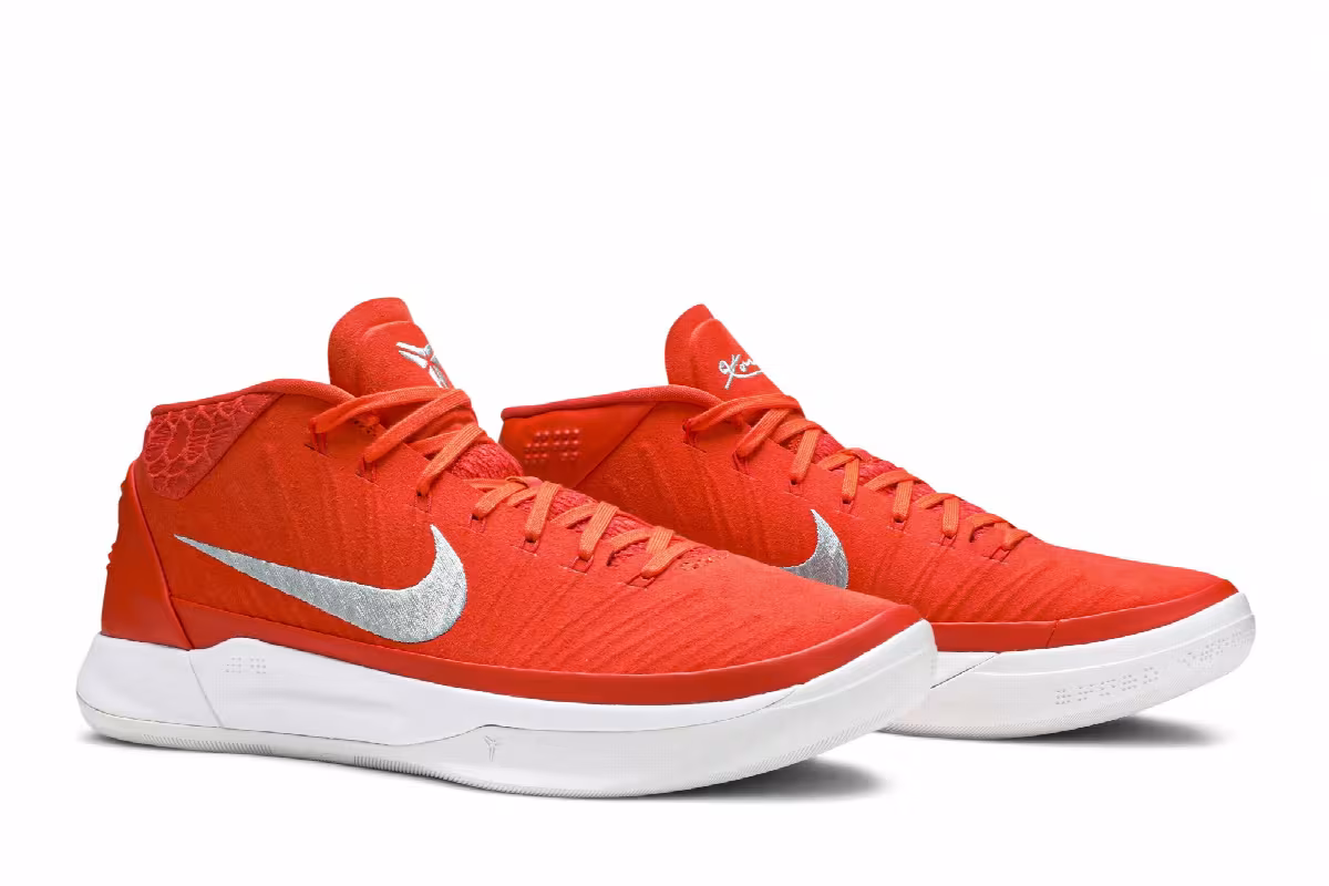 Nike Kobe A.D. Mid Orange Blaze Metallic Silver, view 9