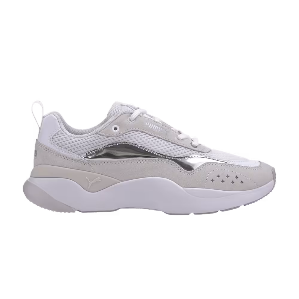 Puma Women's Lia Pop Trainer White Silver