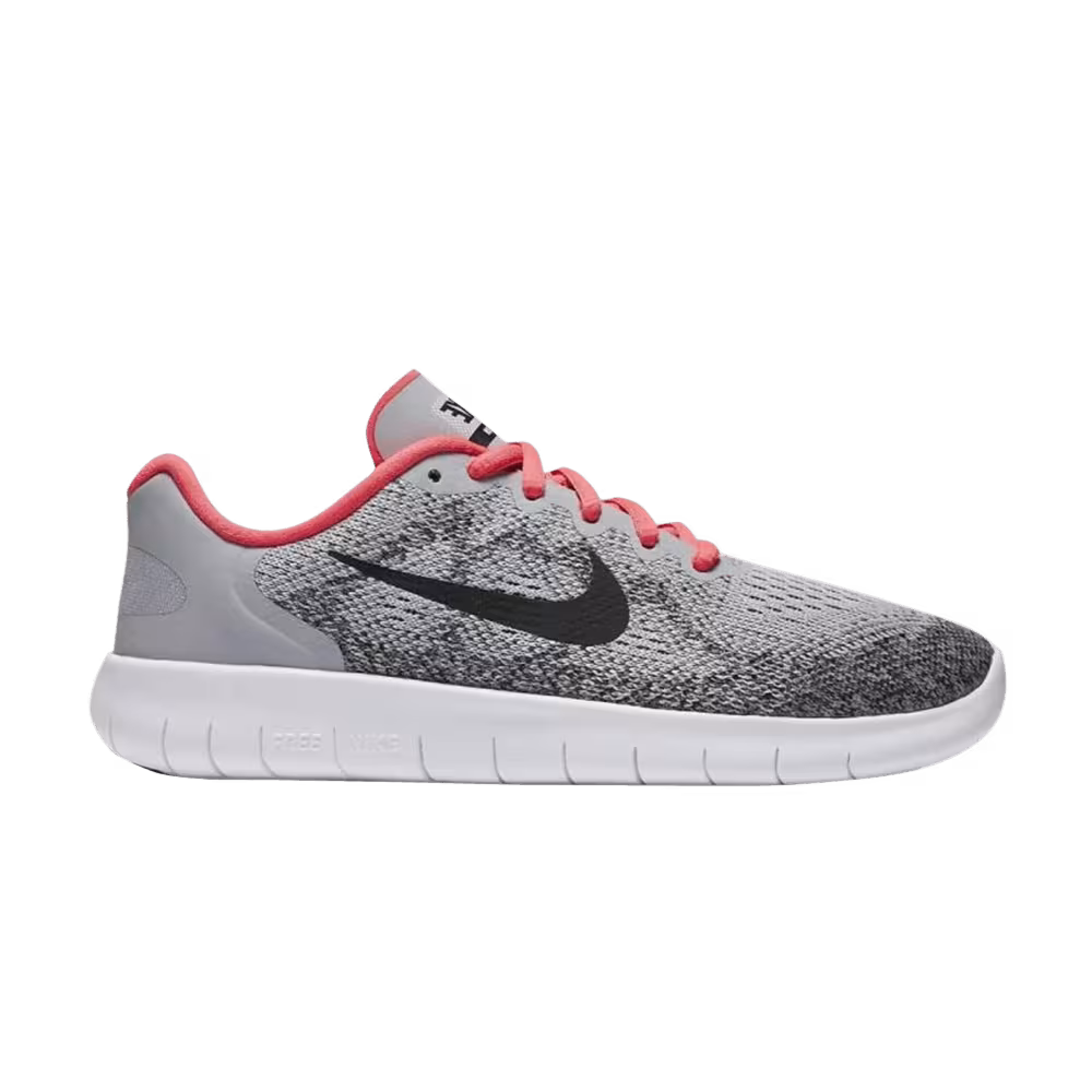 Nike Free RN 2017 GS Wolf Grey Pink