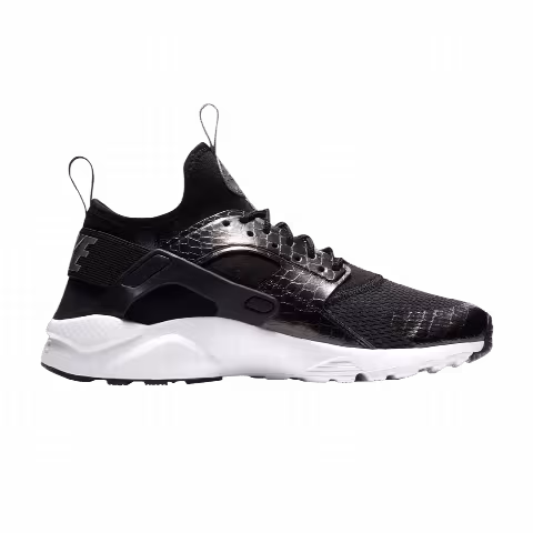 Nike Air Huarache Run Ultra GS 'Black Metallic Silver'