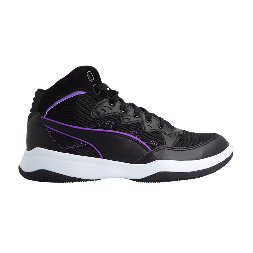 Puma Rebound Playoff Mesh Black Purple Glimmer
