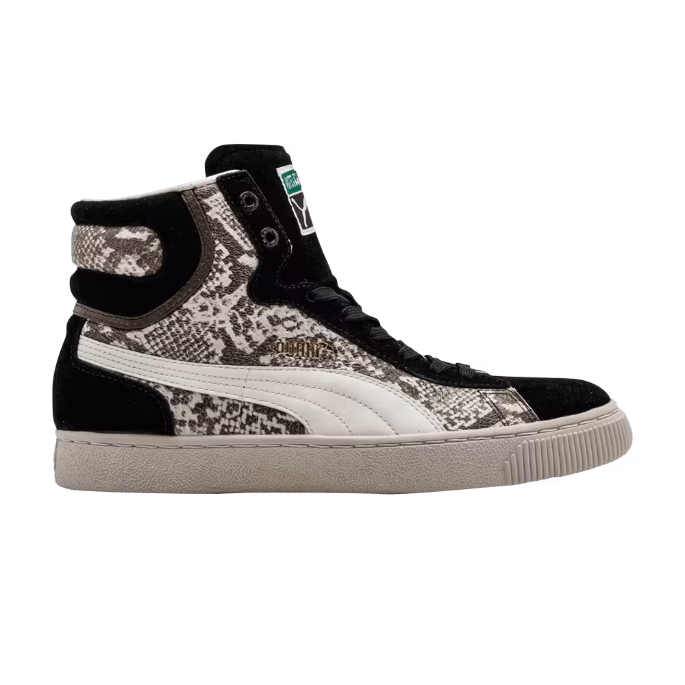 Puma Reptile Mid Black Deep Mahogany