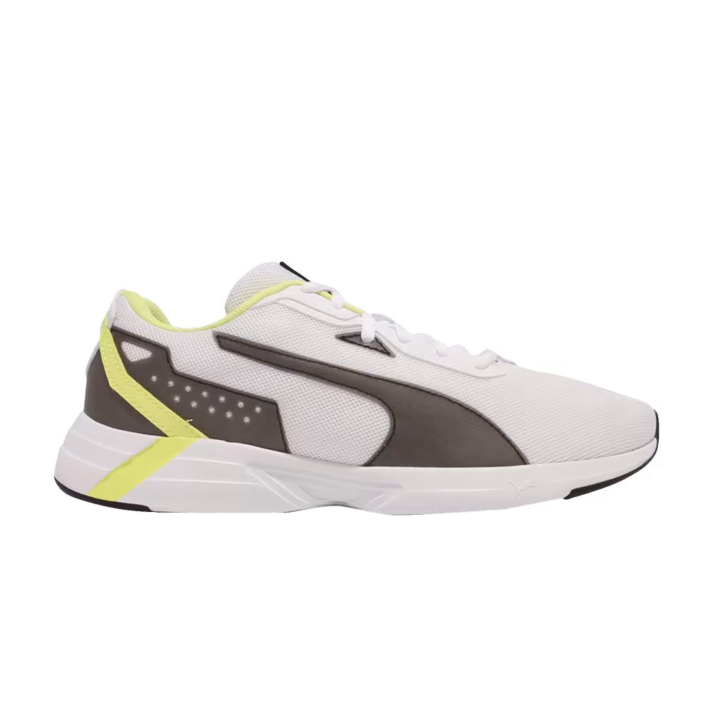 Puma Space Runner White Black Fizzy Yellow