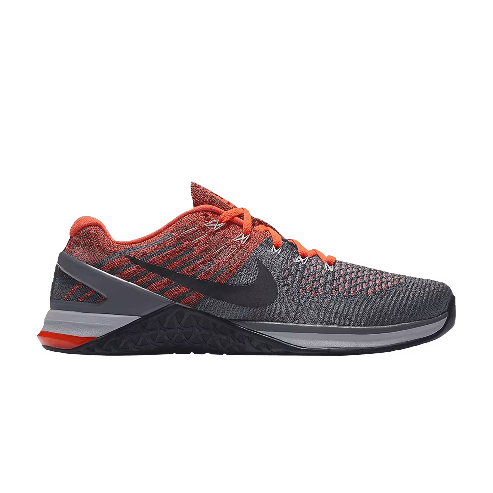 Nike Metcon DSX Flyknit Dark Grey Crimson
