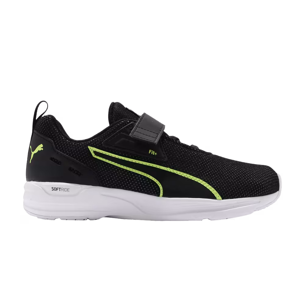 Puma Comet 2 FS V Jr Black Fizzy Yellow