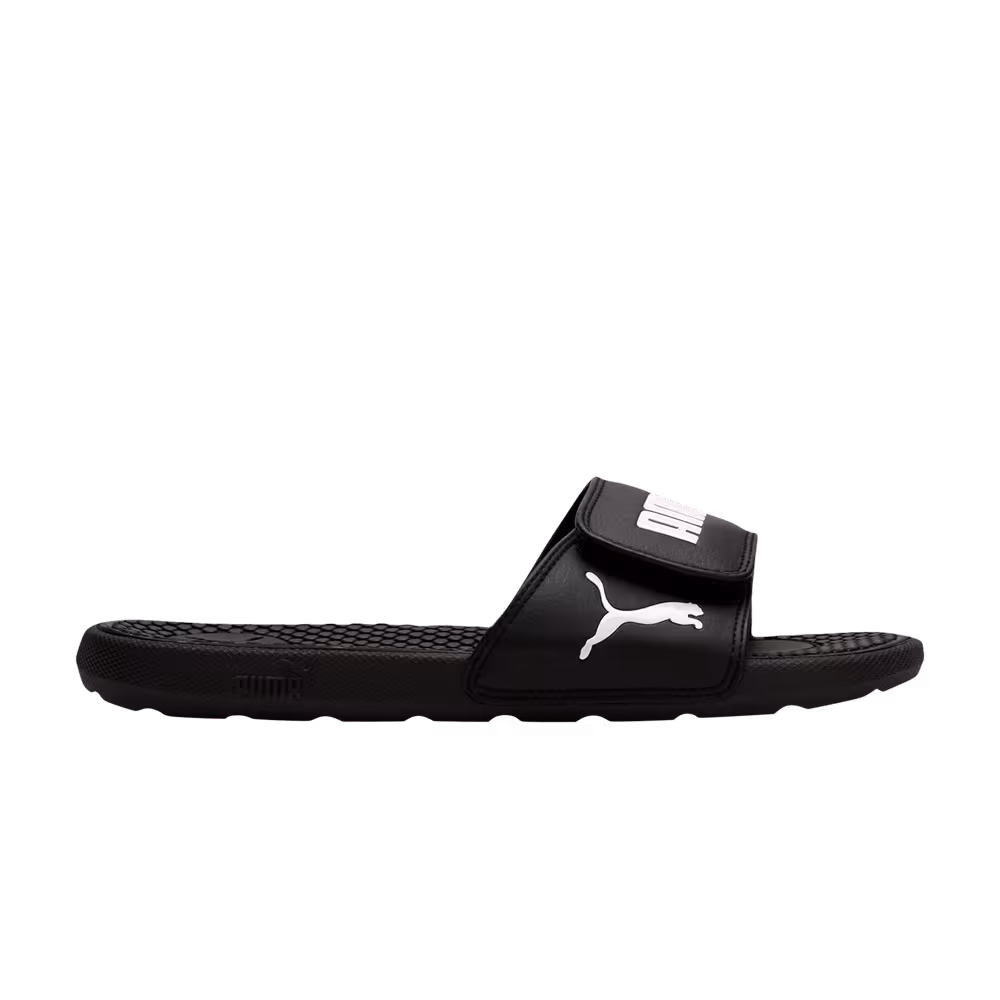 Puma Women's Cool Cat 5 Slides Black White