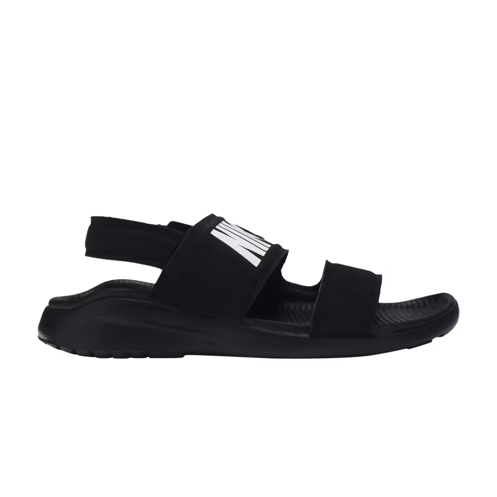 Nike Women's Tanjun Sandal Black White