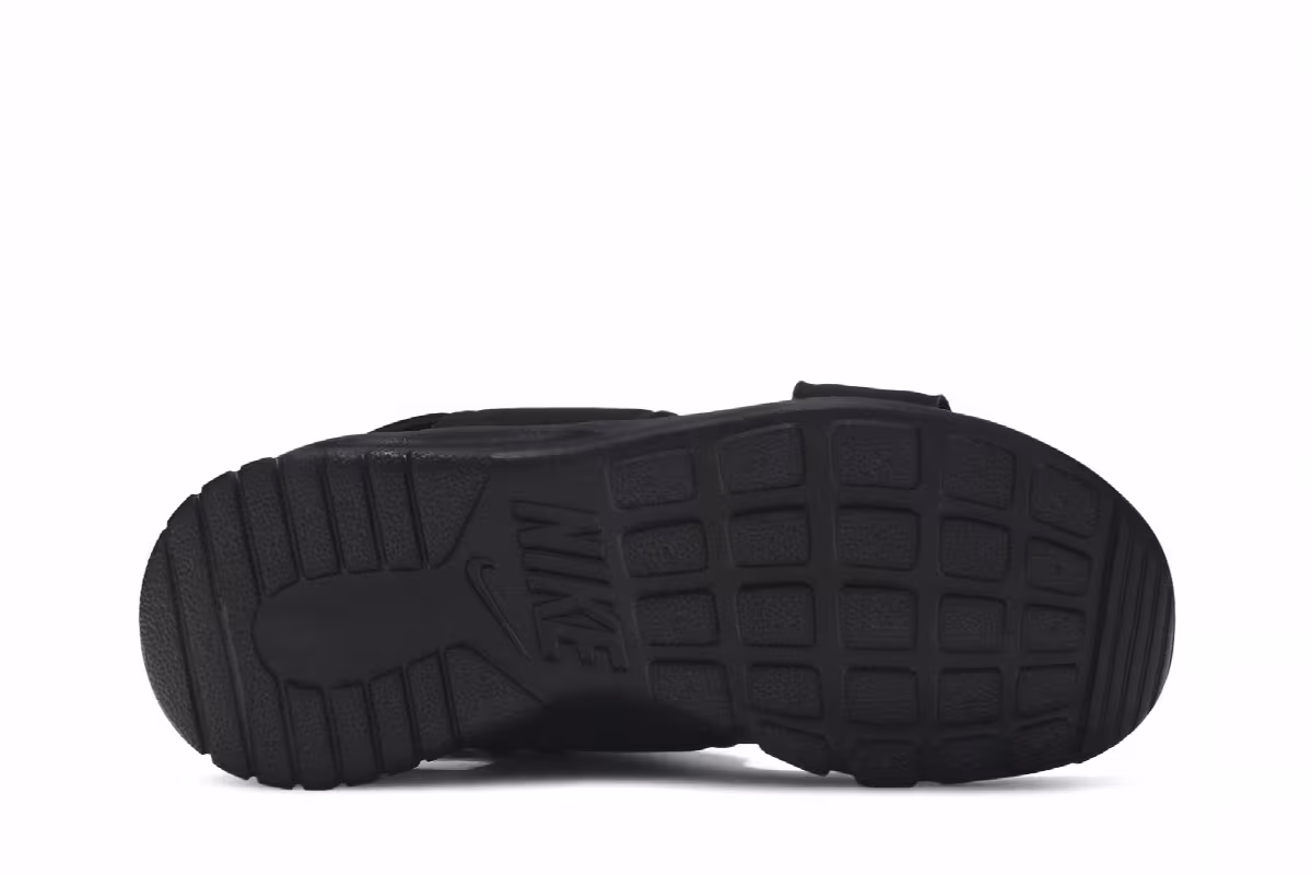 Nike Women's Tanjun Sandal Black White, view 5